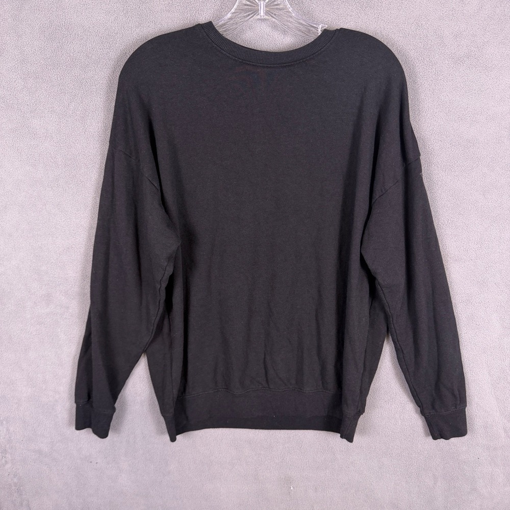 Tesla‎ Sweater Small Unisex Black Crew Neck Fleece Pullover